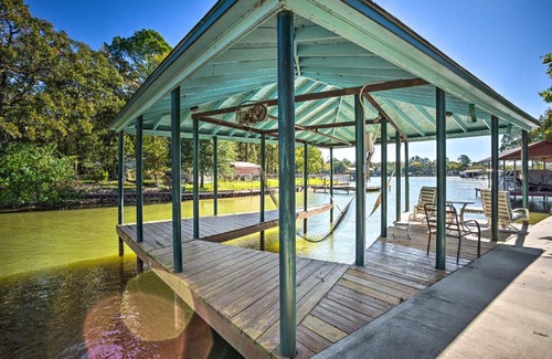 Gun Barrel City House | Cedar Creek Lake Home Private Dock and Hot Tub