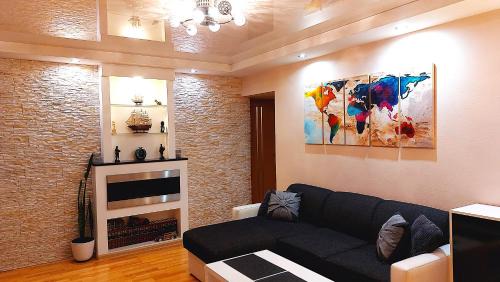 Siauliai City Center Apartment | Central Apartment with Fireplace & Cathedral View
