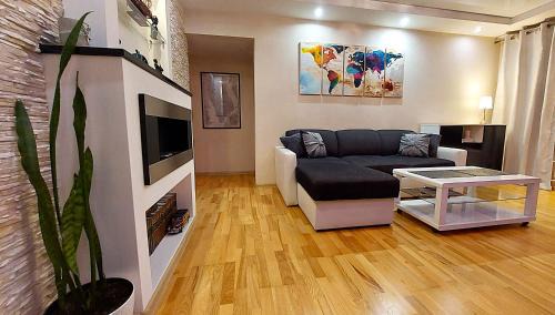Siauliai City Center Apartment | Central Apartment with Fireplace & Cathedral View