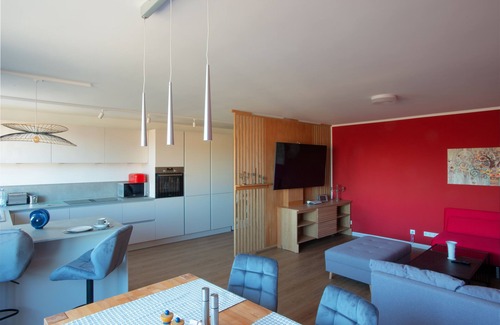 Ludwigshafen Apartment | Central Suite, 2 Bed Rooms, fully equipped kitchen, Living Room, Netflix, Balkon