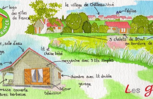 Chateau-Voue House | Chalet au bord d'un étang, près d'une ferme pédagogique