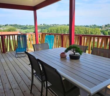 Hasparren Ski Chalet | Chalet avec piscine, climatisation & vue de 2 à 6 personnes - Hasparren - Pays Basque - Chalet Ibaia