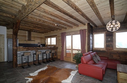 Le Corbier Ski Chalet | Chalet de standing 4* au pied des pistes 5chambres 5sdb : L'Etoile Polaire
