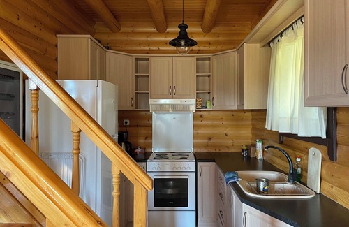 Zitsa Ski Chalet | Chalet Klimatia - Beautiful wooden maisonette with fireplace