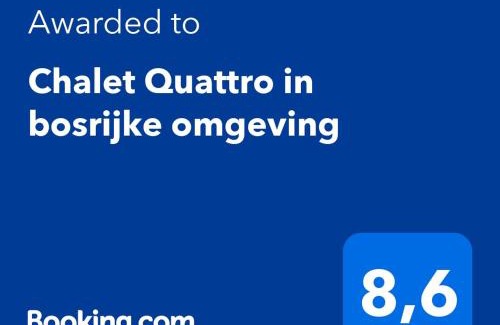 Anloo Apartment | Chalet Quattro in bosrijke omgeving