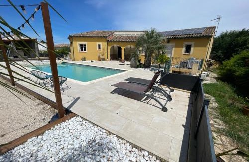 Lieuran-les-Beziers House | Chambre indépendante 25 m2 au calme avec piscine et terrain de pétanque