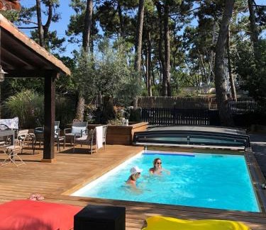 Piraillan House | Chambre Privative, Cap Ferret - Piscine Chauffée - Villa Sylhengui