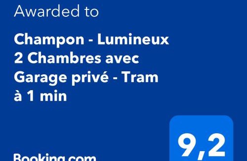 Quartier Exposition-Bajatiere Apartment | Champon - Lumineux 2 Chambres avec Garage privé - Tram à 1 min
