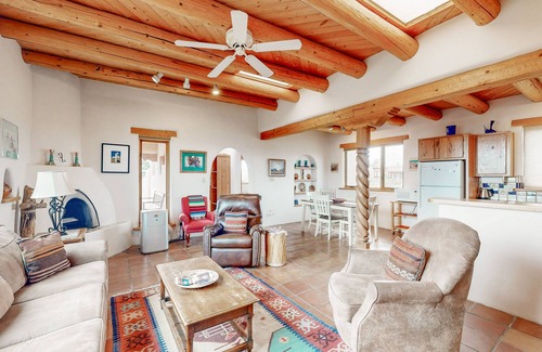 El Prado House | Charming adobe home with mountain views & natural light - central to attractions