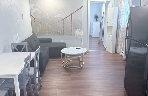 Brockton House | Charming garden level 1 bedroom 1 bath apartment in Brockton