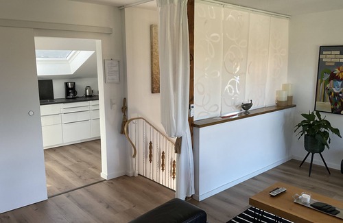 Klein-Umstadt Apartment | Charming modern, bright vacation apartment/100 sqm in Groß Umstadt on the edge of a field