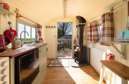 Stoke Rivers Cabin | Charming quirky couple and dog friendly countryside bolt hole, with private hot tub and communal gam