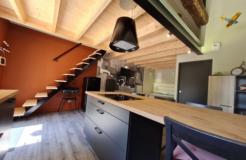 Rochetrejoux Cottage | Charming Studio in Renovated Barn with Private Courtyard and Mezzanine