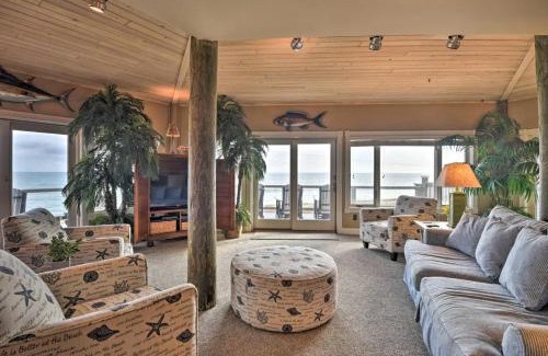 Flagler Beach House | Chic Home: Ocean Views, Hot Tub & Game Room!