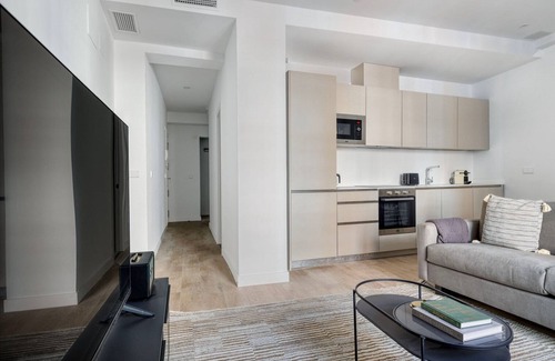 Malasana Apartment | Chic Malasaña 1BR w/Elevator, nr Shopping, by Blueground