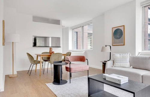Lincoln Square Apartment | Chic UWS 2BR w/Gym, Elevator & DM, near Lincoln Center, by Blueground