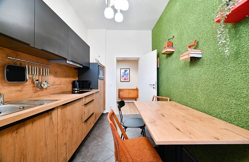 Kaßberg Apartment | City-Apartment-Terrace-Parkplatz-Private Bathroom