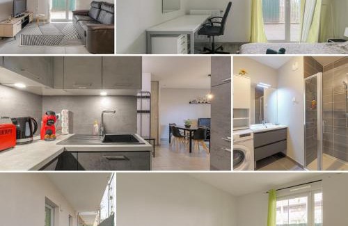 Les Poulettes Apartment | Cocon urban Terrasse et Stationnement gratuit
