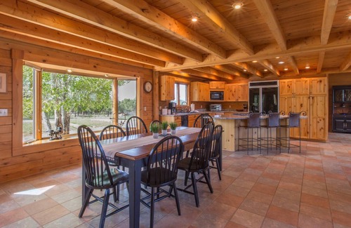 Ridgway House | Colorado Luxury Log Home - 40 Private Acres - Fire Pit - Views