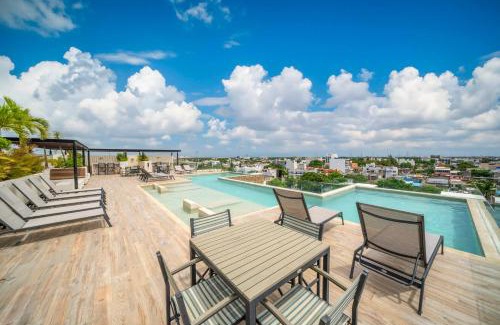 Gonzalo Guerrero Apartment | Condo Veronica - Comfortable 2 bedroom with rooftop gym and pool
