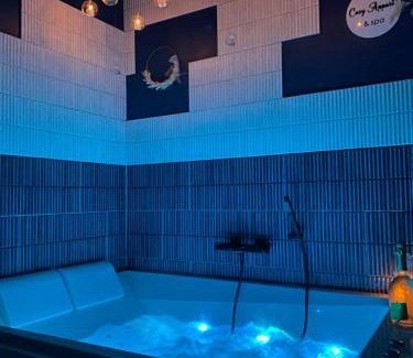 Veauche Apartment | Cosy Appart’ & spa - Appartement privatif - baignoire balnéothérapie