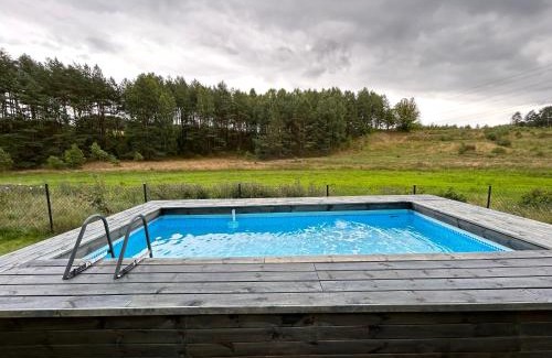 gmina Stezyca House | Cosy Cabin - domek na Kaszubach z sauną, balią i basenem