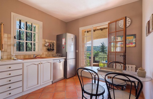 Le Tignet Villa | Cote d'Azur; air-conditioned villa with pool, superb view on 2000sqm property