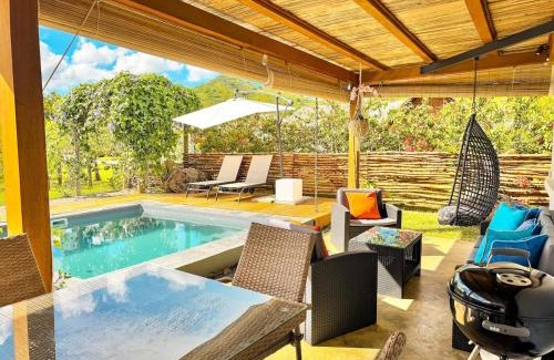 Tamarin Apartment | Cottage for Couples with Pool, BBQ and views