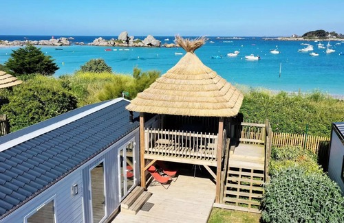 Brignogan-Plage House | Cottage jardin des dunes - Terrace with sea view - 3 Bedrooms 6 people