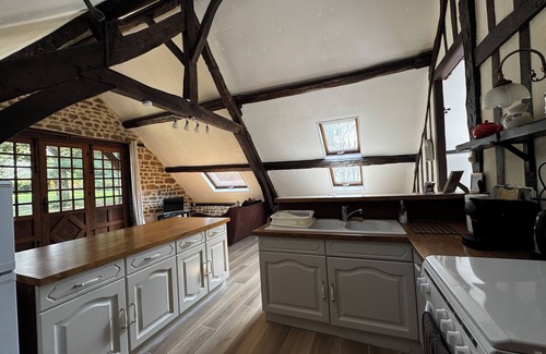 Guerquesalles Cottage | Cottage with shared swimming pool, hot tub, fishing, tennis, UK TV and Wi-F