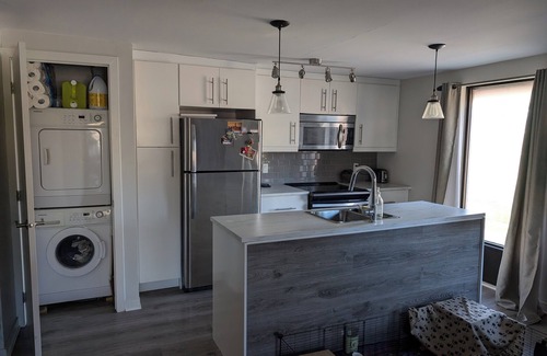Saint-Laurent Apartment | Cozy Apartment with Large Balcony, Steps to Metro and Downtown Montreal