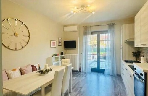 Piossasco Apartment | Cozy apartment with mountain view from back deck and fenced in yard.