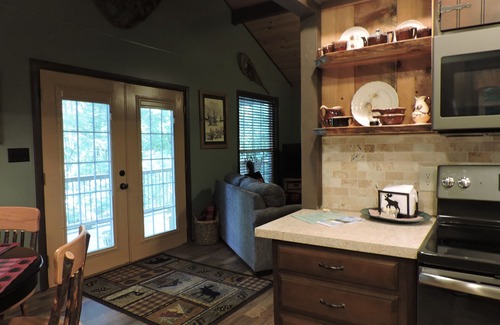 Robbinsville Cabin | Cozy cabin w/babbling creek, mountain view & fast Wi-fi