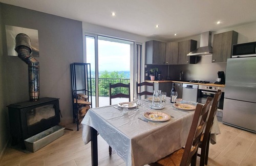 Saint-Chamond Cottage | Cozy Cottage with Terrace, Panoramic Views, 2 BR, BBQ, Near Lyon and St-Etienne