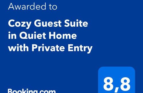 Knight Apartment | Cozy Guest Suite in Quiet Home with Private Entry
