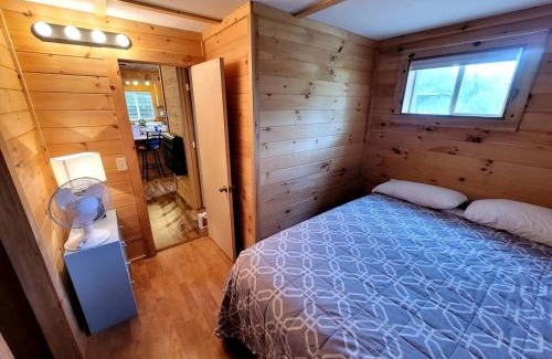 Bitely House | Cozy Lakeside Log Cabin with Kayaks & Arcade Access near Trails in Bitely, Michigan