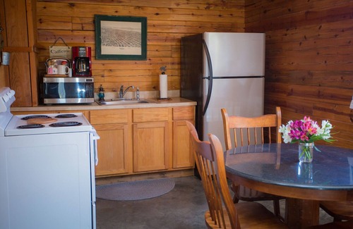 Sand Springs Cabin | Cozy Lakeside Log Cabin Steps From the Lake