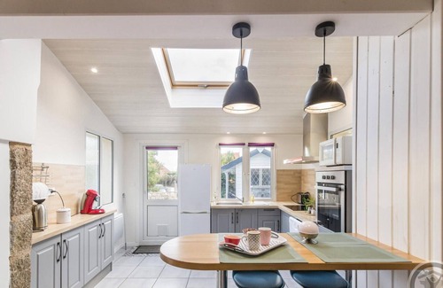 Cosqueville Cottage | Cozy Seaside Cottage with Terrace, Private Garden & Electric Car Charging