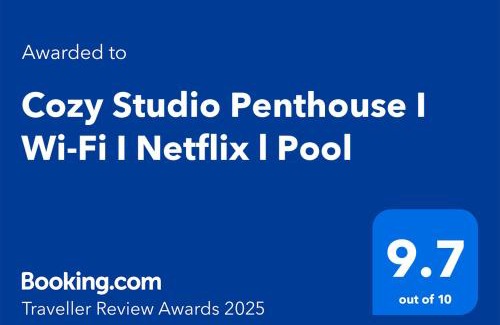 Matandang Balara Apartment | Cozy Studio Penthouse I Wi-Fi I Netflix l Pool