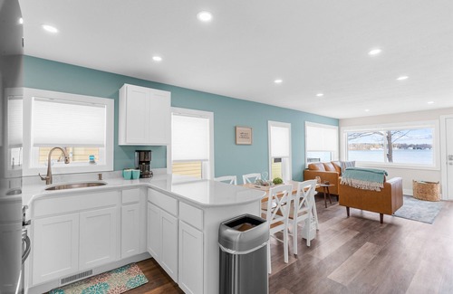 Lake Odessa Cottage | Cozy Winter Retreat w/Hot Tub & Lakefront Views