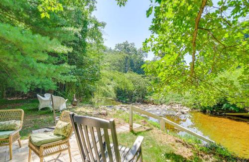 Milford Apartment | Creekside Milford Studio with Gas Grill and Mtn Views!
