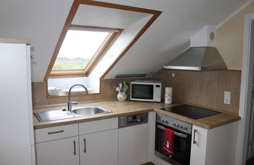 Pellworm Apartment | Curr. West view with island view