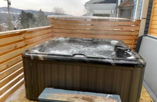 Jeffersonville House | Dancing Doe Estate - Delaware Valley Escape with Wood Stove and Hot Tub