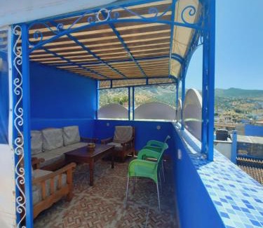 Medina of Chefchaouen Apartment | DAR Dunia Panoramic terrace