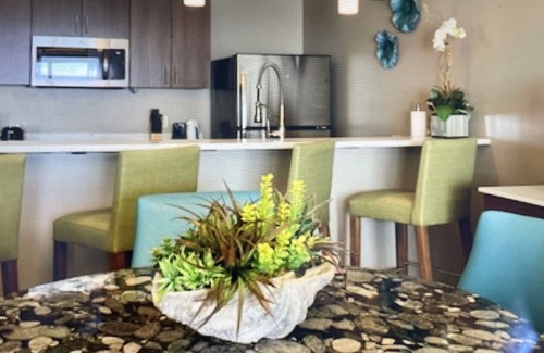 Oyster Pond Condo | Dawn Beach Club Condo overlooking the beach and St. Barts in the distance