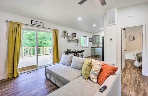Tia Juana Cabin | Deck & Boat Dock: Lakefront Cabin in Eucha!