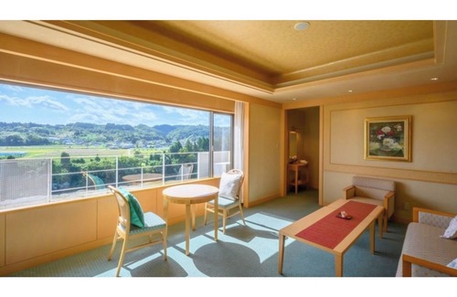 Sagae Hotel | Deluxe Twin Room with Panoramic Bath | Standard Ro/Sagae Yamagata