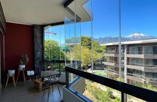 Pucon Apartment | Departamento con terraza y vista al volcan