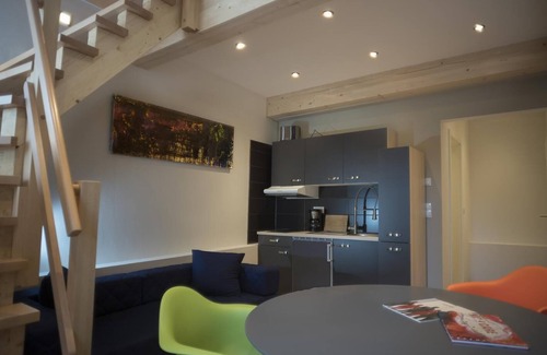 Marktheidenfeld Apartment | Der einstige HEUSCHOBER in der Hofstallung, 2-geschossiges Deluxe-Maisonette-Apartment