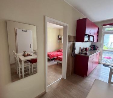 Stotteritz Apartment | die Senfbude - schöne, ebenerdige 2-Raum-Apartments mit Stellplatz und Terrasse